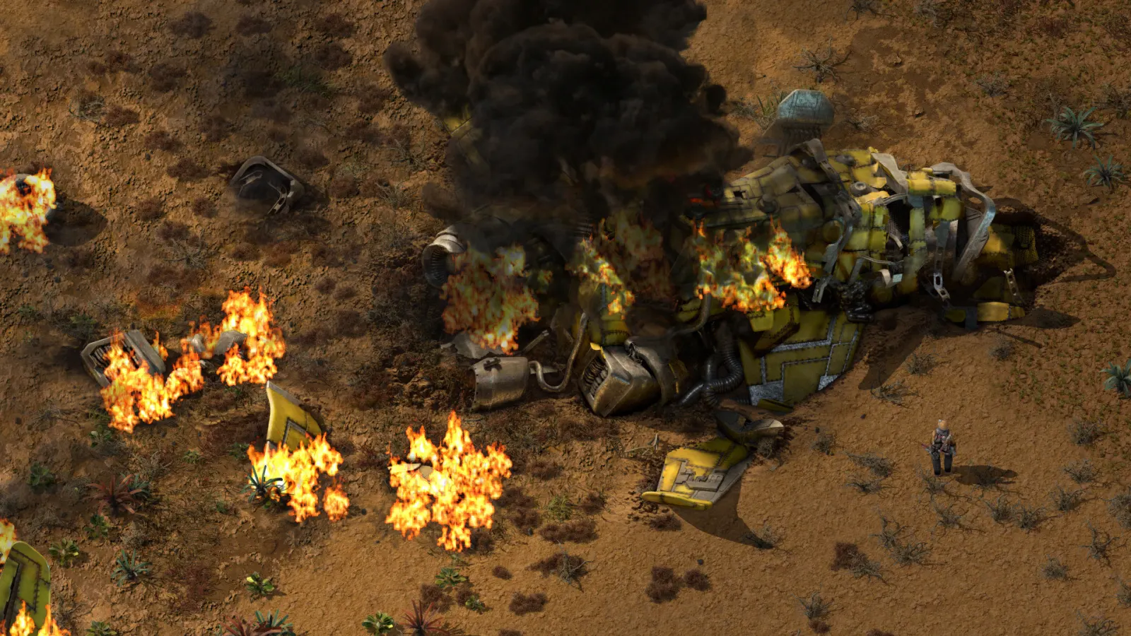 Fábrica automatizada com tapetes rolantes e mineiras em Factorio